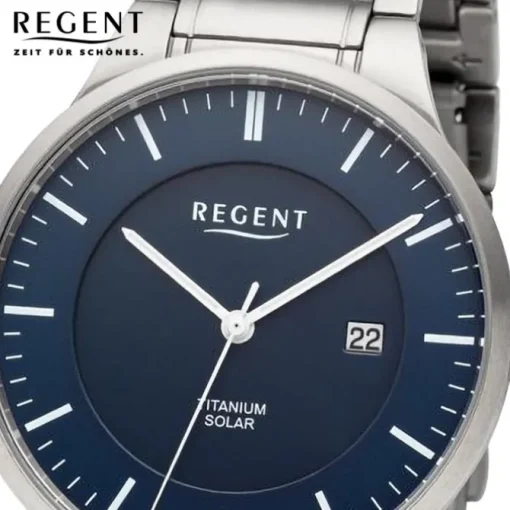 Regent Herren Armbanduhr Analog Metallarmband silber URBA710