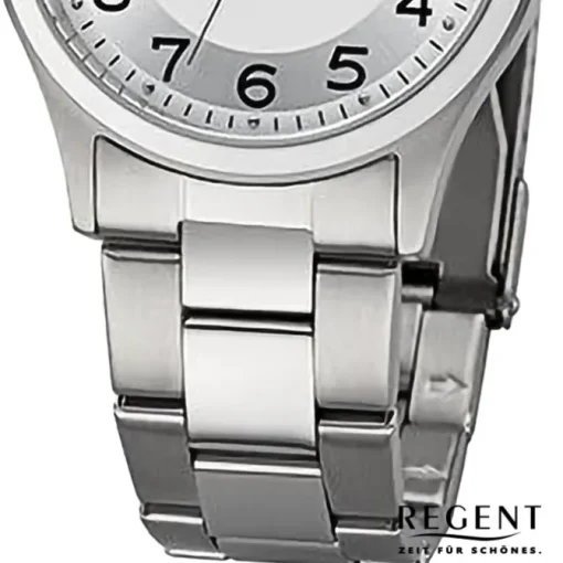 Regent Herren Armbanduhr Analog Metallarmband silber URF1276