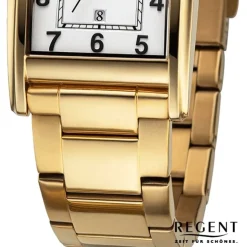 Regent Herren Armbanduhr Analog Metallarmband gold URF1524