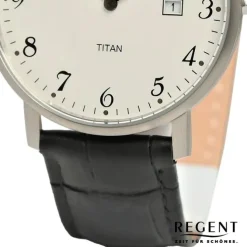 Regent Herren Armbanduhr Analog Lederarmband schwarz UR1094063