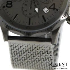 Regent Herren Armbanduhr Analog Metallarmband grau UR1151547