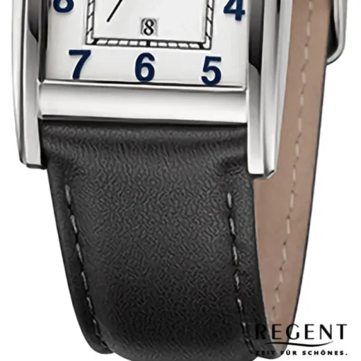 Regent Herren Armbanduhr Analog Lederarmband schwarz URF1518