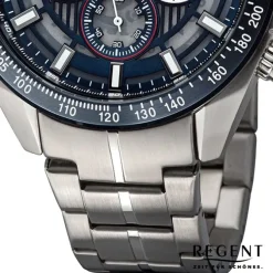 Regent Herren Armbanduhr Analog Metallarmband silber URBA830