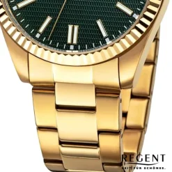 Regent Herren Armbanduhr Analog Metallarmband gold UR1142587