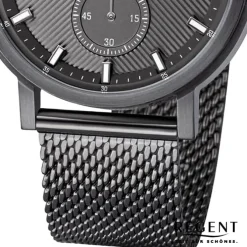 Regent Herren Armbanduhr Analog Metallarmband dunkelgrau URBA534