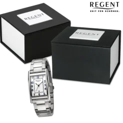 Regent Herren Armbanduhr Analog Metallarmband silber URF1523