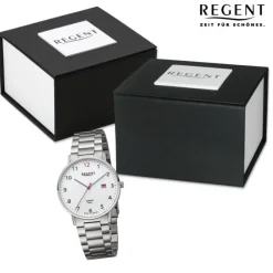 Regent Herren Armbanduhr Analog Metallarmband silber URGM2300