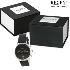 Regent Herren Armbanduhr Analog Lederarmband schwarz UR1111523