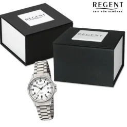 Regent Herren Armbanduhr Analog Metallarmband silber UR1192570
