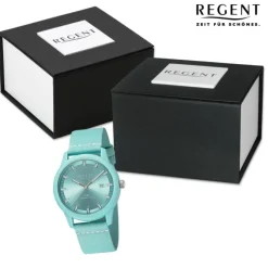 Regent Herren Armbanduhr Analog Nylonarmband blau weiß URBA736