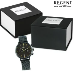 Regent Herren Armbanduhr Analog Metallarmband schwarz UR1152503