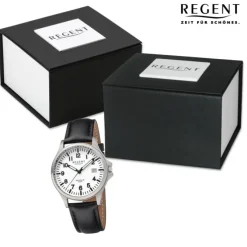Regent Herren Armbanduhr Analog Lederarmband schwarz UR1092567