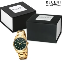 Regent Herren Armbanduhr Analog Metallarmband gold UR1142587