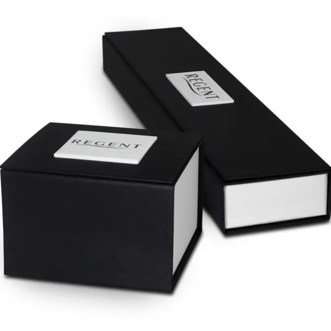 Regent Herren Armbanduhr Analog GM-2117 Handaufzug Lederband schwarz URGM2117