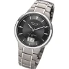 Regent Herren Funkuhr Analog-Digital Metallarmband silber URFR269