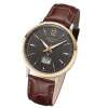 Regent Herren Funkuhr Analog-Digital FR-244 Funk-Uhr Leder braun URFR244