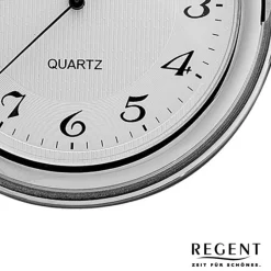 Regent Herren Quarzwerk Taschenuhren silber verchromt URP021