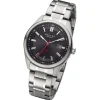 Regent Herren Solaruhr Analog Metallarmband silber URF1540