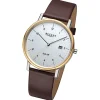 Regent Herren Solaruhr Analog Lederarmband braun URF1549