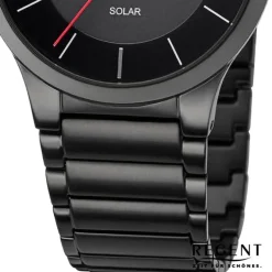 Regent Herren Solaruhr Analog Metallarmband schwarz UR1154105