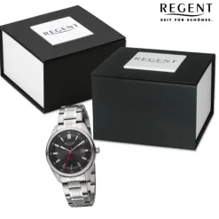 Regent Herren Solaruhr Analog Metallarmband silber URF1540
