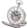 Regent Herren Taschenuhr Analog Gehäuse silber URP705