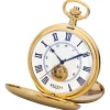 Regent Herren Taschenuhr Analog Gehäuse gold URP708