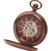Regent Herren Taschenuhr Analog Gehäuse braun URP709