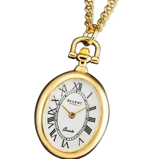 Regent Herren Taschenuhr Analog Gehäuse gold URP767