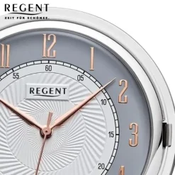 Regent Herren Taschenuhr Analog Gehäuse silber URP729