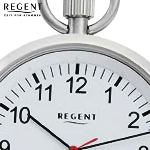 Regent Herren Taschenuhr Analog Gehäuse silber URP745