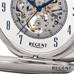 Regent Herren Taschenuhr Analog Gehäuse silber URP705