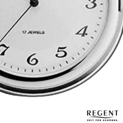 Regent Herren Taschenuhr Analog Gehäuse silber URP713