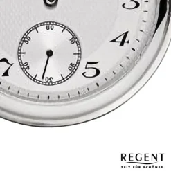 Regent Herren Taschenuhr Analog Gehäuse silber URP717