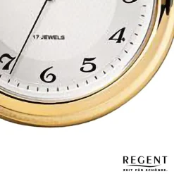 Regent Herren Taschenuhr Analog Gehäuse gold URP721
