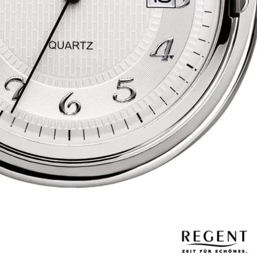 Regent Herren Taschenuhr Analog Gehäuse silber URP733