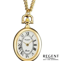Regent Herren Taschenuhr Analog Gehäuse gold URP767
