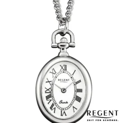 Regent Herren Taschenuhr Analog Gehäuse silber URP768