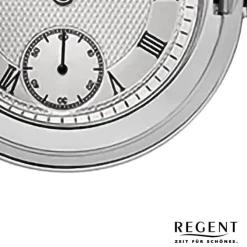 Regent Herren Taschenuhr Analog Gehäuse silber URP772