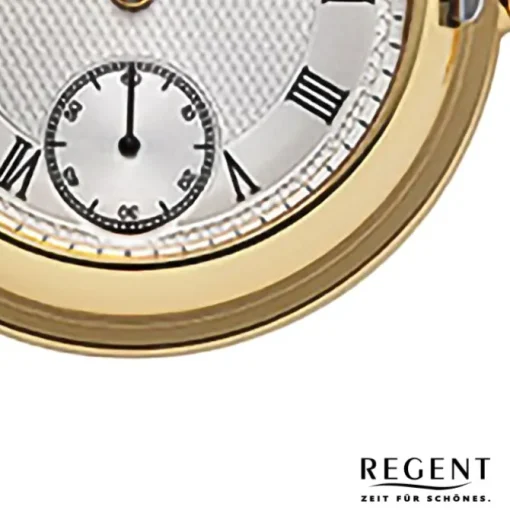 Regent Herren Taschenuhr Analog Gehäuse gold URP773
