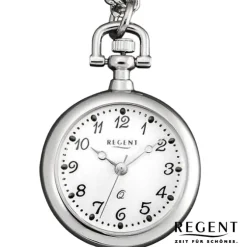 Regent Herren Taschenuhr Analog Gehäuse silber URP766