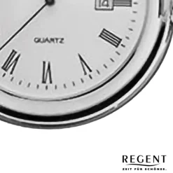 Regent Herren Taschenuhr Analog Gehäuse silber URP737