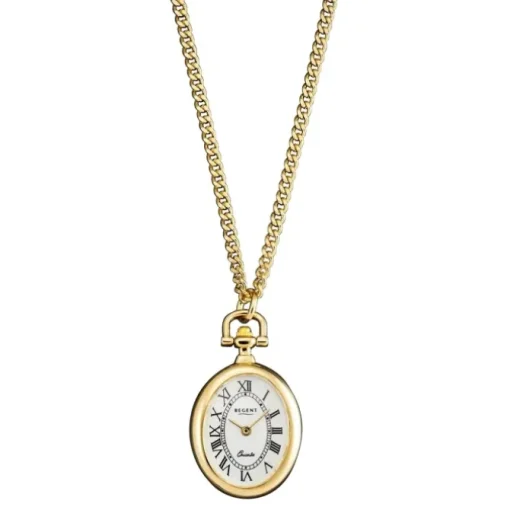 Regent Herren Taschenuhr Analog Gehäuse gold URP767