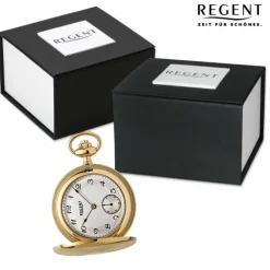 Regent Herren Taschenuhr Analog Gehäuse gold URP775
