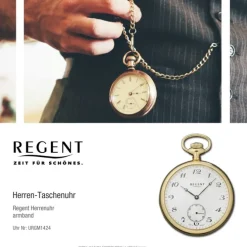 Regent Herren Taschenuhr Analog GM-1424 Mechanisch URGM1424