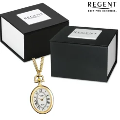 Regent Herren Taschenuhr Analog Gehäuse gold URP767
