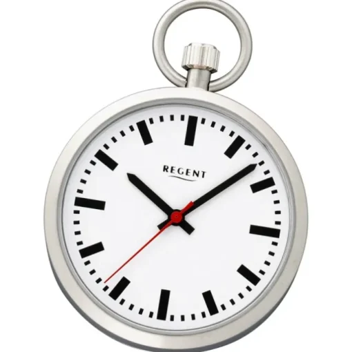 Regent Herren Taschenuhren Edelstahl Quarz Mineralglas P-746 URP041
