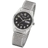 Regent Herren-Armbanduhr F-291 Quarz-Uhr Stahl-Armband silber URF291