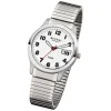 Regent Herren-Armbanduhr F-897 Quarz-Uhr Stahl-Armband silber URF897