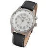 Regent Herren-Armbanduhr 32-F-846 Quarz-Uhr Leder-Armband schwarz URF846